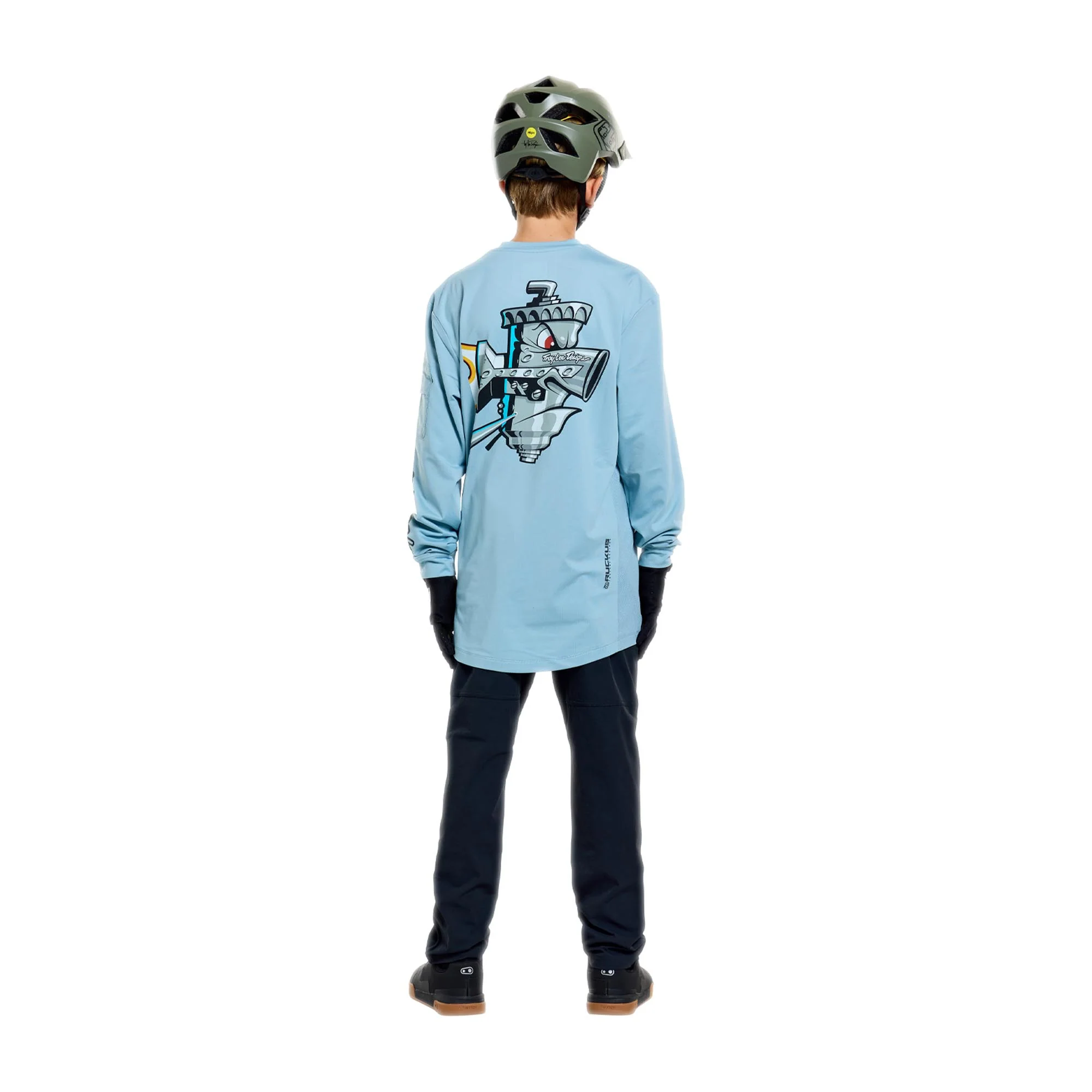 Troy Lee Designs Ruckus Ride Carbs Youth Long Sleeve T-Shirt - Image 15