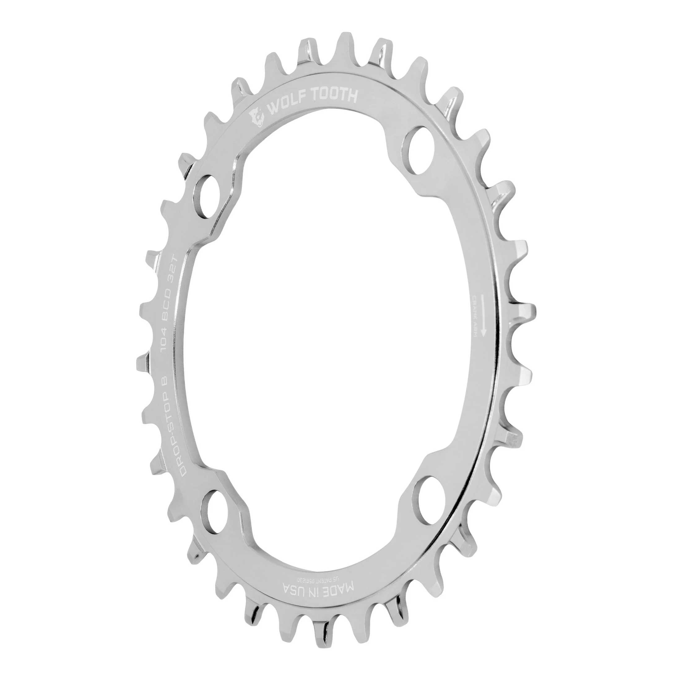 Wolf Tooth 104 BCD Raw Silver Chainring