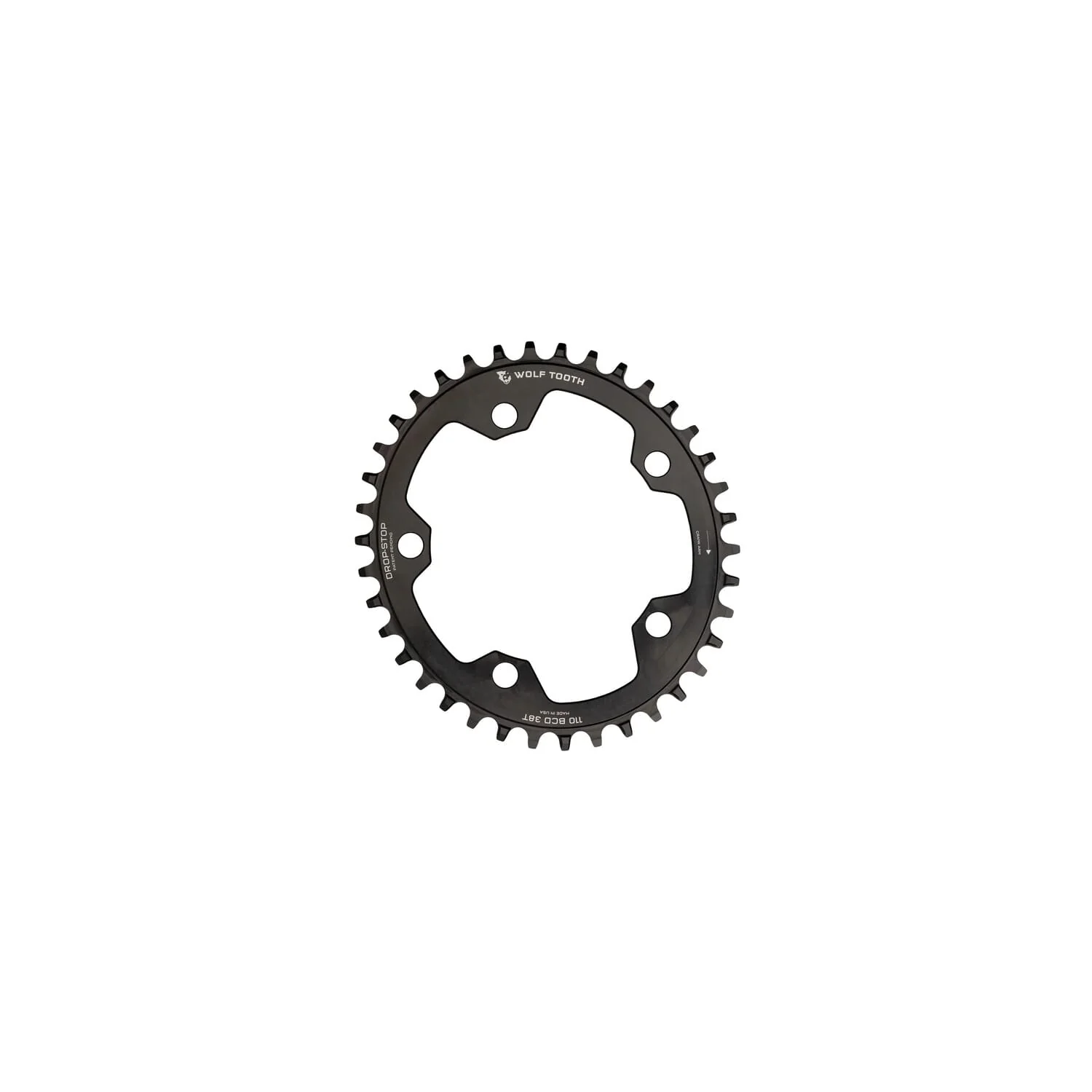 Wolf Tooth Elliptical 110 BCD Flat Top for Gravel / CX / Road Chainring