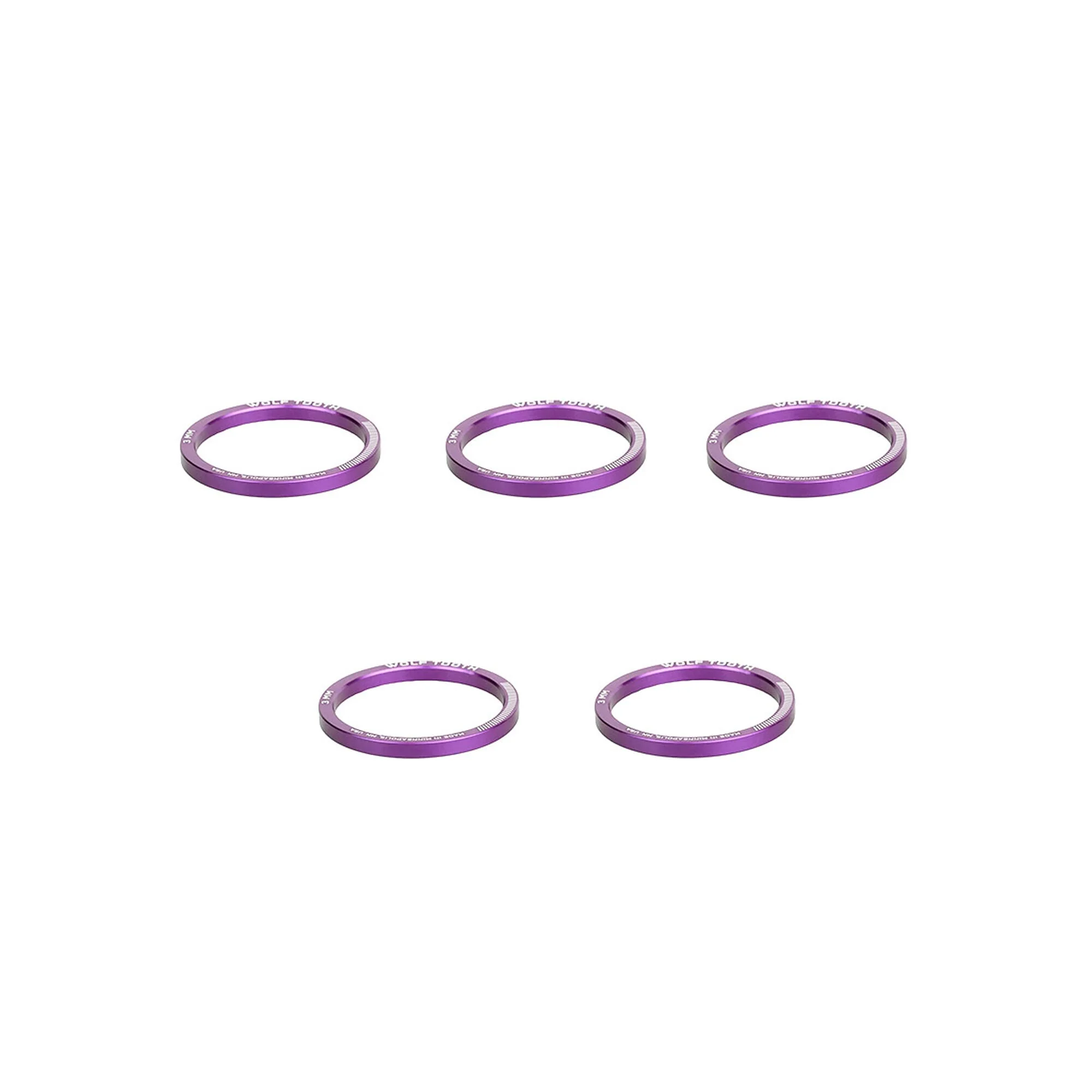Wolf Tooth Precision Headset Spacers - 5 Pack